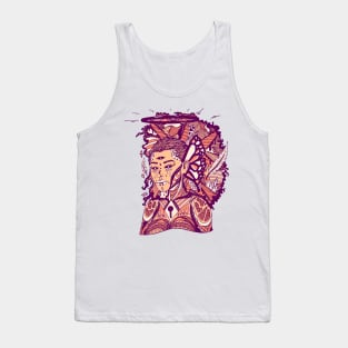 Peach Jupiter Cries Tank Top